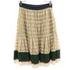 Silk Midi Length Lace Skirt Ivory System Women Used