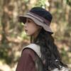 Women's Summer Anti-UV Fisherman Hat - Lightweight Foldable, Color-block Sun Protection Cap for Hiking Cycling Outdoor
