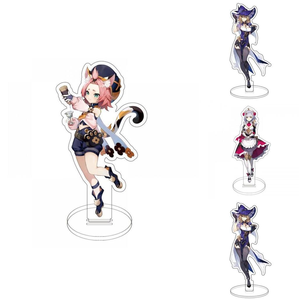 Exquisite Genshin Impact Acrylic Figure Stand Featuring Klee Keqing Ganyu For Desktop Display