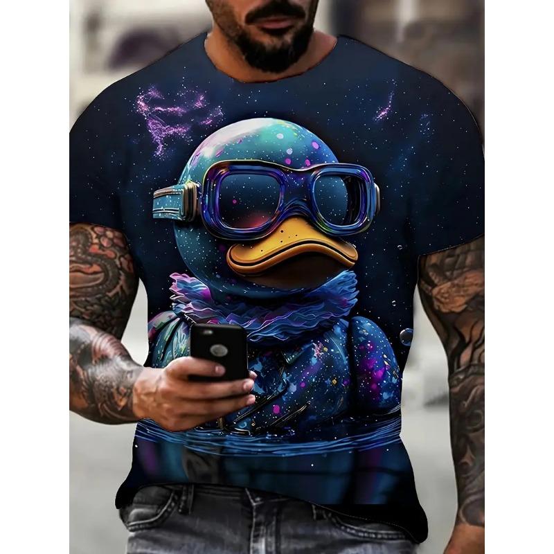 Summer Palm Tree Pattern T-Shirt Men Fashion Nature Pattern T-Shirt Casual 3D Printed Short Sleeve T-Shirt