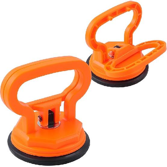 Amooca Glass Suction Cup Lifter Heavy Duty Tile Marble Suction Cup Vacuum Lifter With Handle For Granite Lifting & Window Replacement 40 Lbs Load