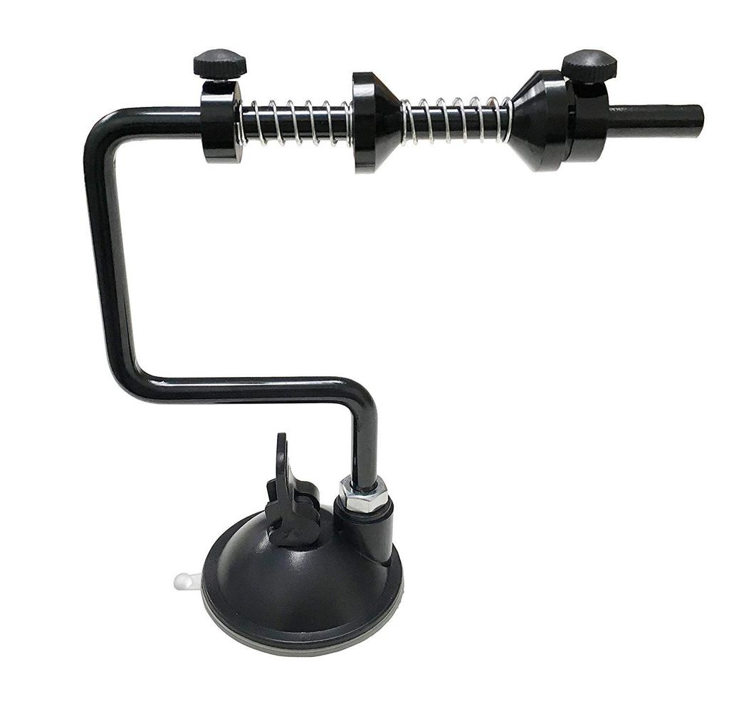 Orurudo Angelgerät Schnuraufspuler mit hebelbetriebenem, kraftvollem Saugnapf, zur Befestigung auf Tisch oder anderer Oberfläche für einfaches Aufspulen der Schnur, Schwarz