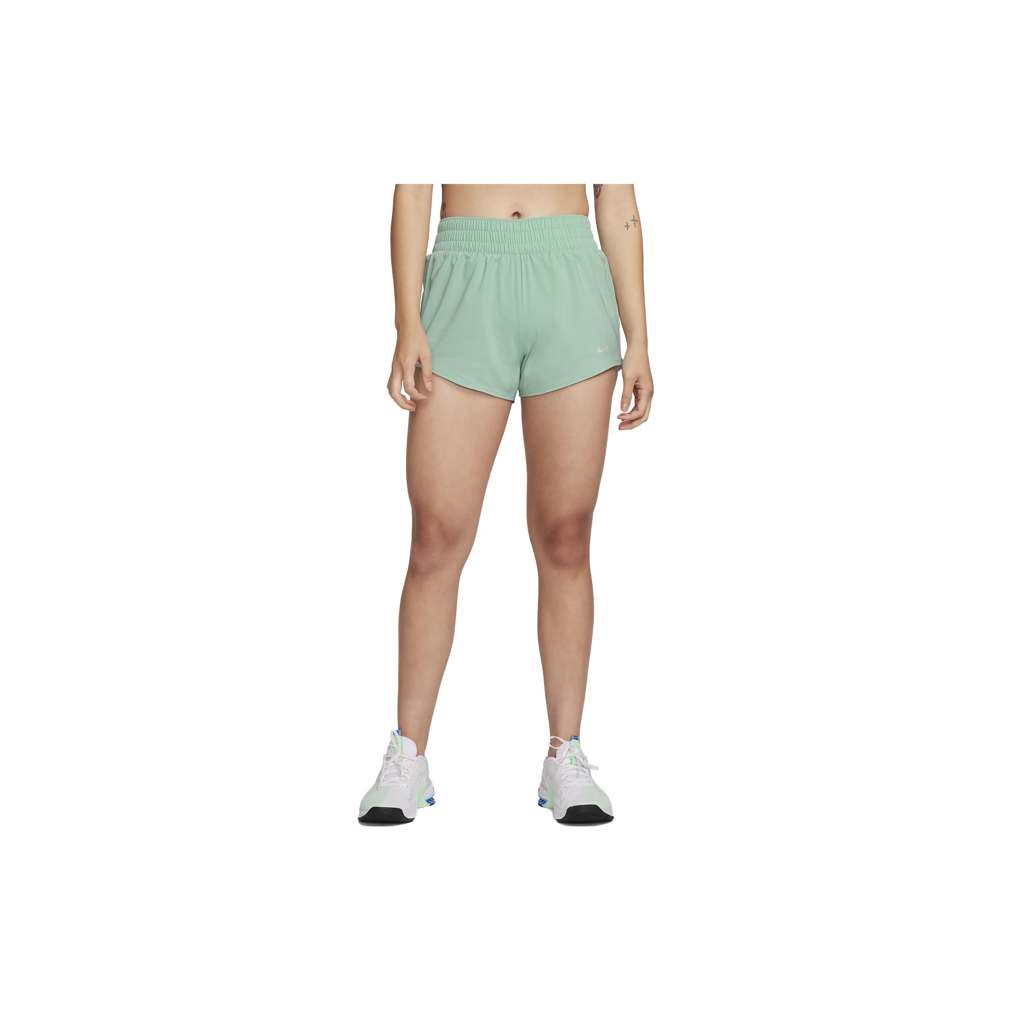 

Nike Dri-FIT One Solid Logo Relaxed Waist Casual Shorts Women shorts Mineral-Blue DX6011-309 XL