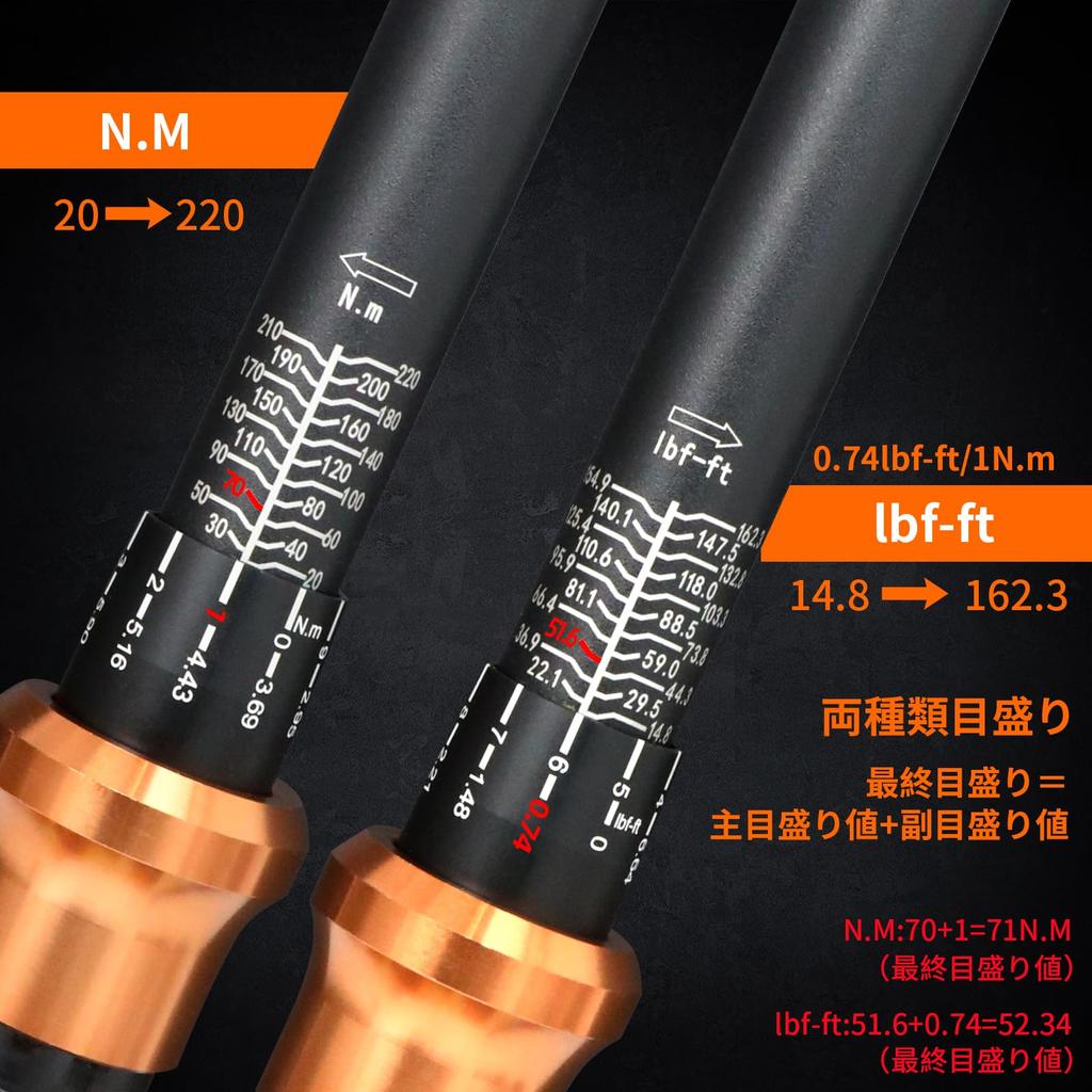 DURAXION Torque Wrench mm for Car Tire and Machine High Double Rotates Left and 72 Feed Quick Calibration Japanese Instruction and Storage Case