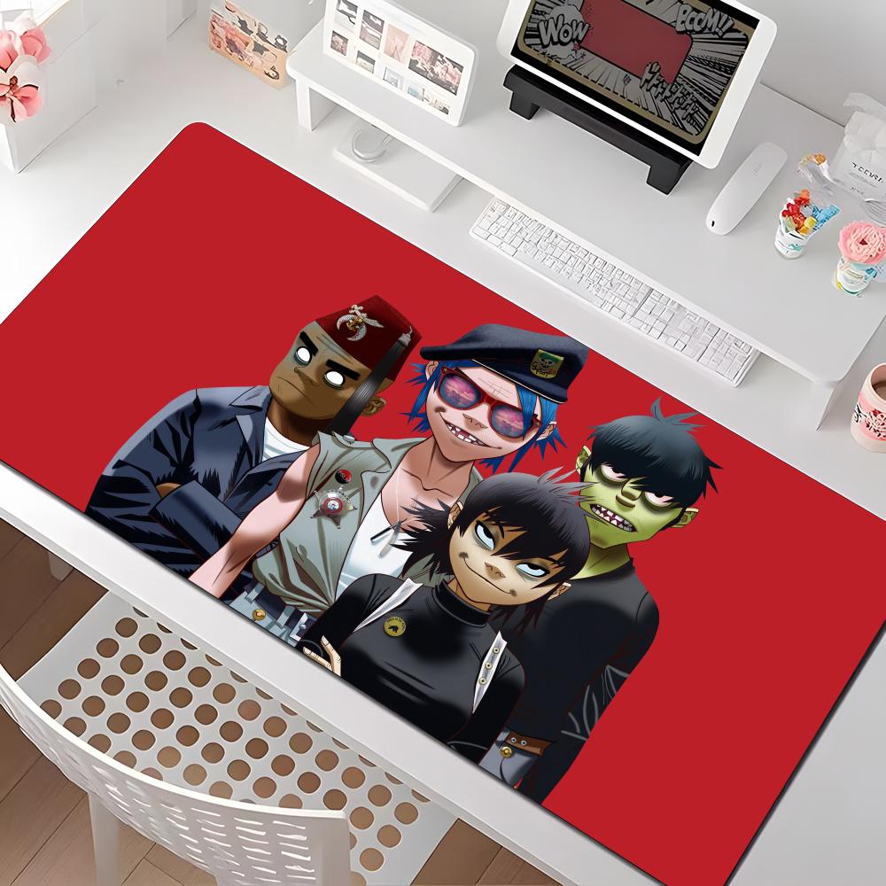 S-Gorillaz-ES Band Mouse Pad Multiple Sizes Large Square Computer Office Game Table Mats Rubber Anti-slip Mousepads