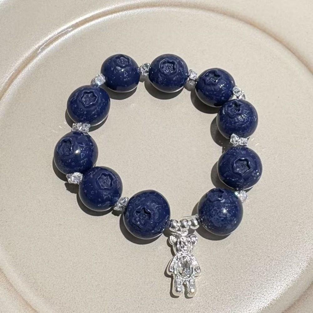 Cartoon Fruit Resin Bracelet Vibrant Colors Y2K Beaded Bracelet Best Friends Matching