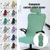 Universal Elastic Office Chair Cover Solid Color Headrest Cover Armchair Slipcovers Washable Gaming Chair Cover