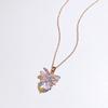 Design-inlaid Diamond Bow Pendant Personality Simple Light Luxury Necklace Clavicle Chain Women