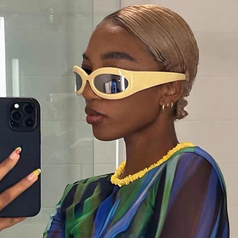 Vintage Punk Cat Eye Sunglasses Women For Men Trending Sun Glasses Fashion Luxury Brand Designer Cycling Sport Goggle Uv400