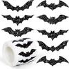 500pcs/roll Flash Bat Stickers Halloween Sticker Laser Halloween Gift Seal Sticker Stationery Stickers Envelope Journal Decor