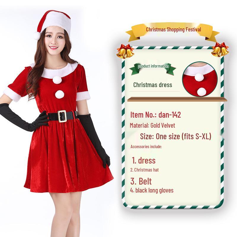 2023 Weihnachtsmann Weihnachtskostüm und Cosplay-Outfit-Set
