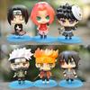 Naruto Animation 6 Pcs Toy Doll Version Cartoon Characters Car Cake Decoration