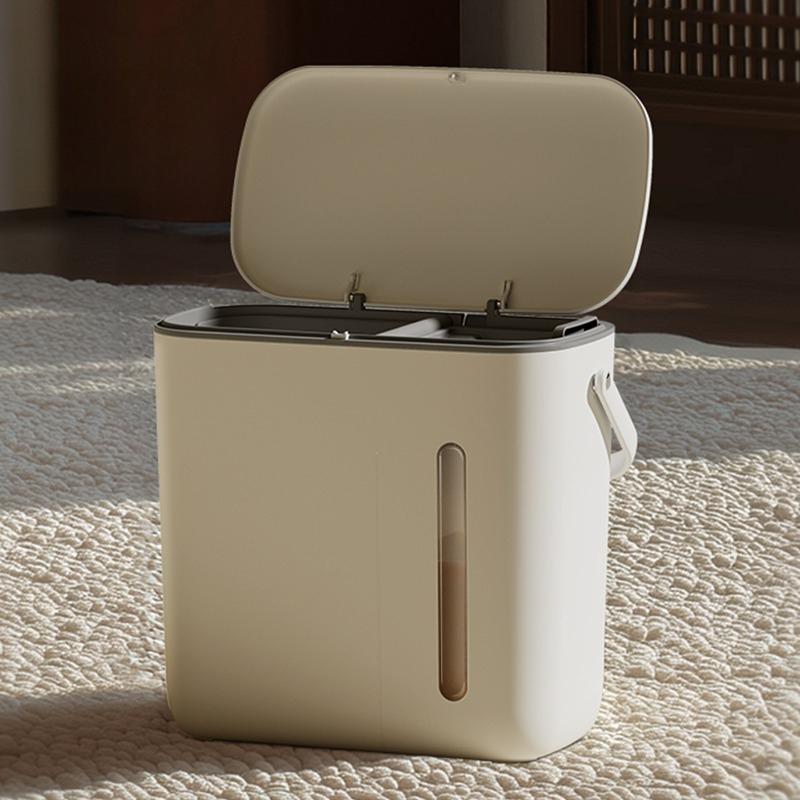 Tea Room Waste Bins Dry-wet Separation Trash Can Large Capacity Waterproof Drain Bucket Modern Kitchen Filter Garbage Can