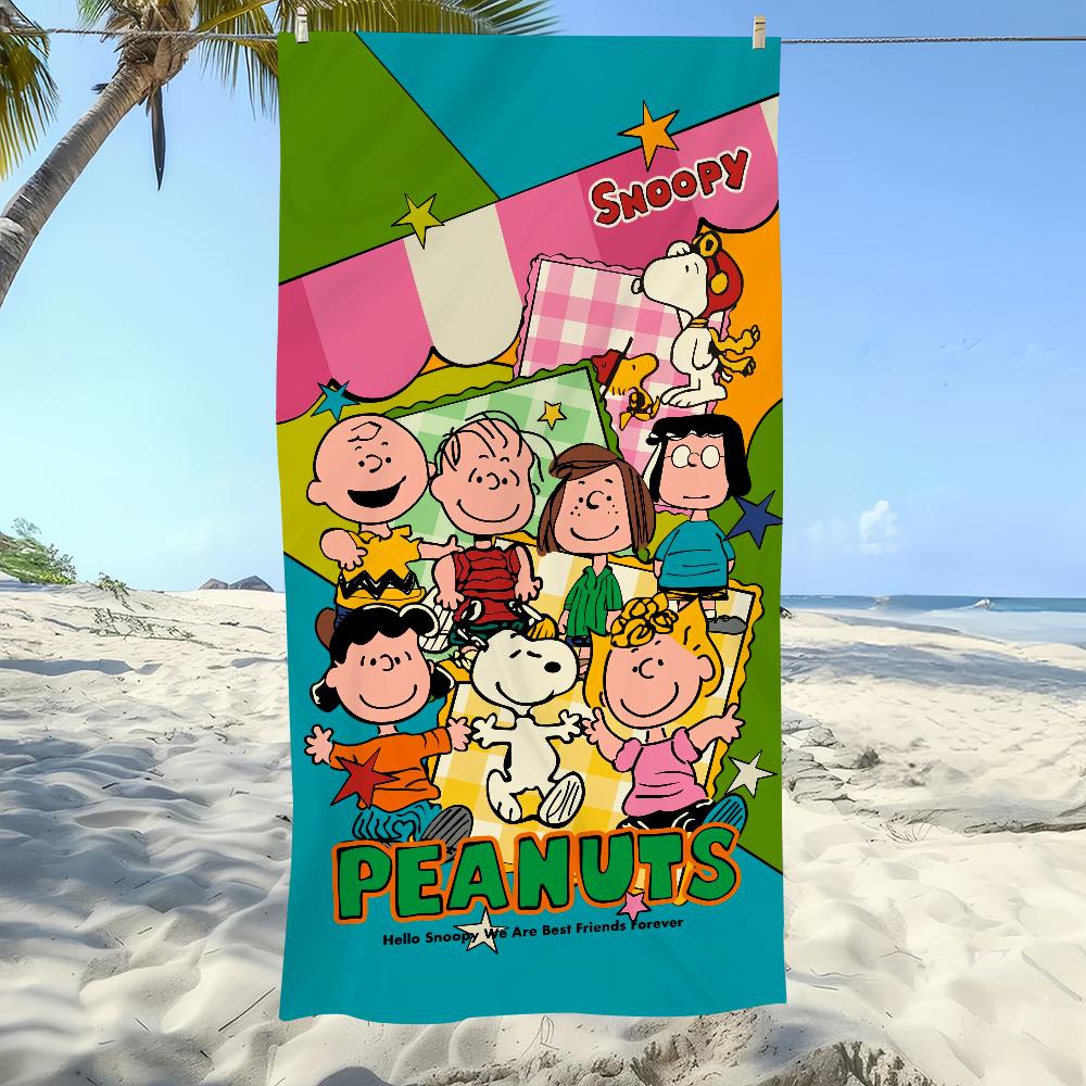 

Towel Soft Cute Pool Gift For Travel S-Snoopys-S Gym Shower Camping Quick Dry Cartoon Sports Large Beach Towel W30*H60(CM)