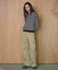 OIOI COLLECTION Curved Cargo Pants [Beige]