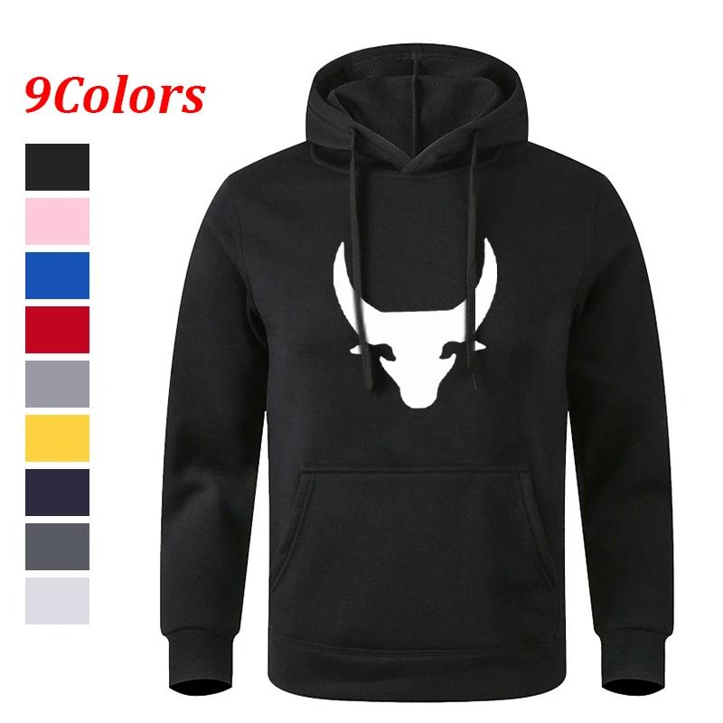 Men's Multi - Color Fashionable Printed Pocket Casual Sports Fitness Sweatshirt Hoodie Pullover