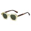 Retro Polygonal Sunglasses Travel Photo Concave Uv Protection Sunglasses
