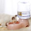 3.8L Alimentador Automático para Animais de Estimação Dispensador de Água Grande Capacidade Dispensador de Gravidade Base Antiderrapante Dispensador de Comida para Animais de Estimação à Prova de Vazamentos para Cães e Gatos