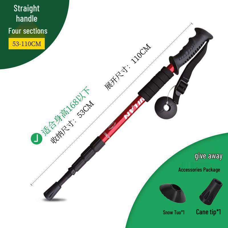 Telescopic Folding Multi-functional Hiking Poles for Men, Women, and Children - Self-defense and Mountain Climbing Walking Sticks by Chun Chu.