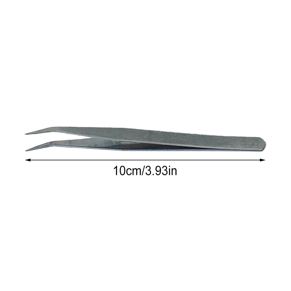 Pack of 10 Tweezers Professional Jewelry Tools Paper Folding Stainless Steel Repair Accessories Forceps for Crafts Scrapbooking