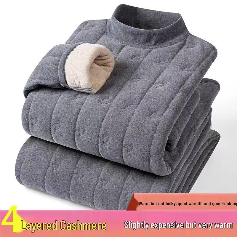 Pierre Cardin Men's Windproof Down Jacket - Thickened, Anti-freeze, Casual Winter Warmth for Middle-aged Dads