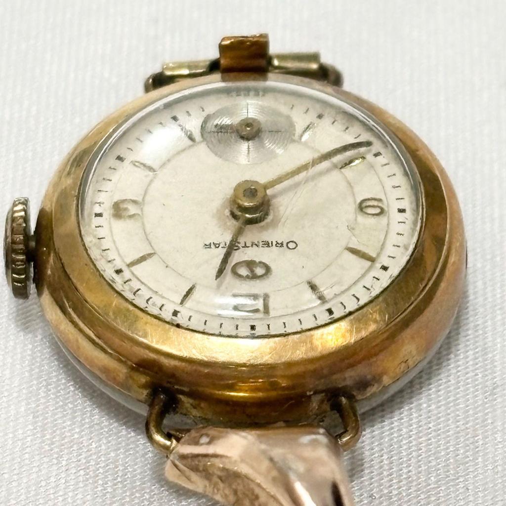 Used [] ORIENT STAROrient StarWhite x GoldN.8022Hand-wound watchWorking itemWorking itemGoodsTearing