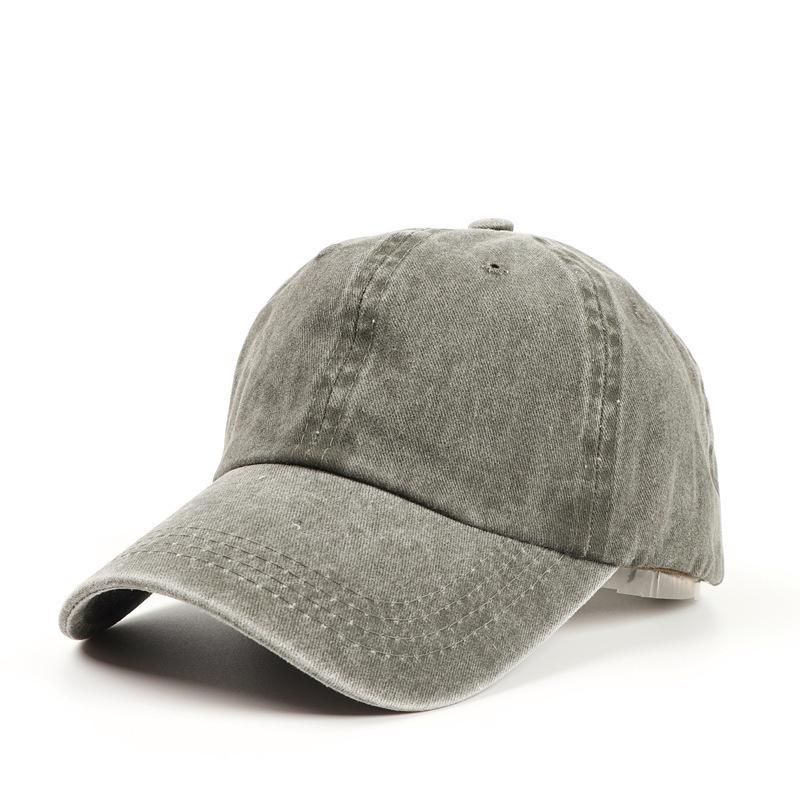 Baseball Cap Women'S Literary Retro Outdoor Soft Top Black Hat Summer Antique Men'S Washed Cotton Cap