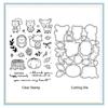 Animals Metal Cutting Dies with Stamp Transparent Silicone Stamp Die Cuts for DIY Christmas Birthday Party Decorations top sale