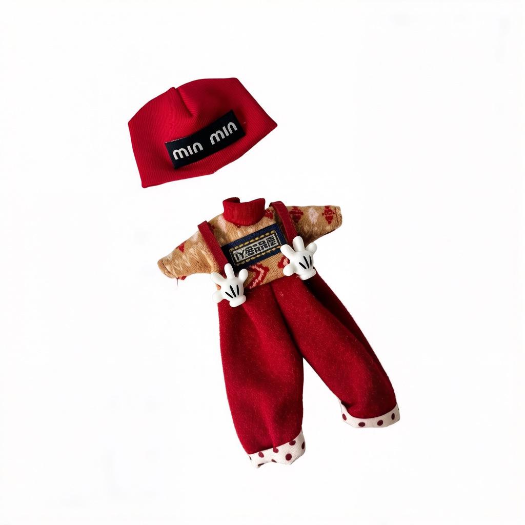 Cute Doll Clothes for 16-17cm ob11 1/12 1/14cm Dolls - Mia Little Potato Dress-up Costumes As Shown Clothes