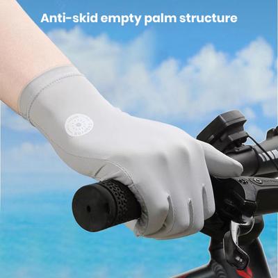 1 Paio Guanti Dita Intere Protezione Solare Vuoti Traspiranti Design Touch Screen Morbidi Delicati sulla Pelle A Prova di Raggi UV Guanti Sportivi