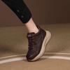 2026 Thick Soled Retro Versatile Casual Shoes Soft Soled with Velvet Forrest Gump Shoes Women's Autumn/Winter New Collection