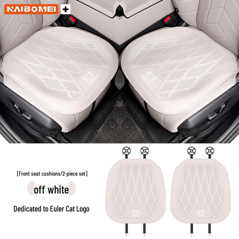 ORA Good Cat Car Seat Covers - Leather Front & Rear for Lightning, Ballet, Black, and White Models