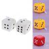 Plush Dice Party Pendant Soft Fluffy Car Decoration