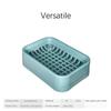 Mesh Soap Box Toilet Double Drain Soap Box Waterless Portable Soap Holder Bathroom Organizer