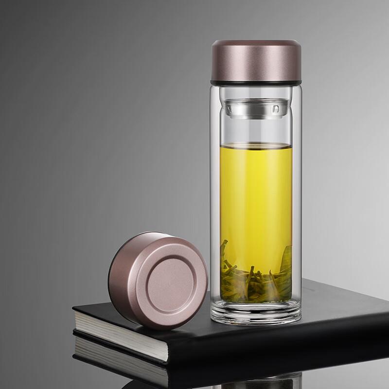 Высокоборосиликатный стеклянный стакан с двойными стенками