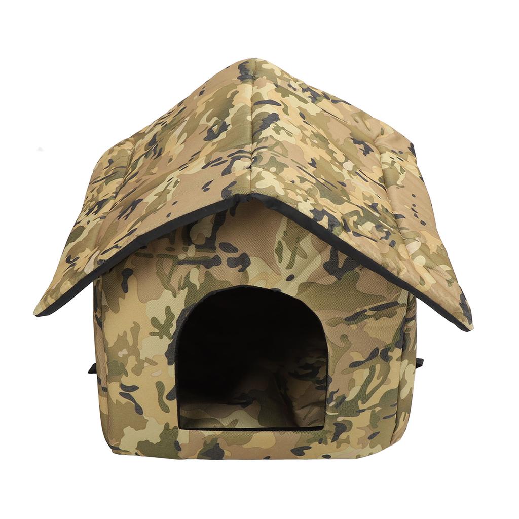 Outdoor Cat House Removable Warm Keeping Waterproof Feral Cat Dog Shelter House for Indoor Garage
