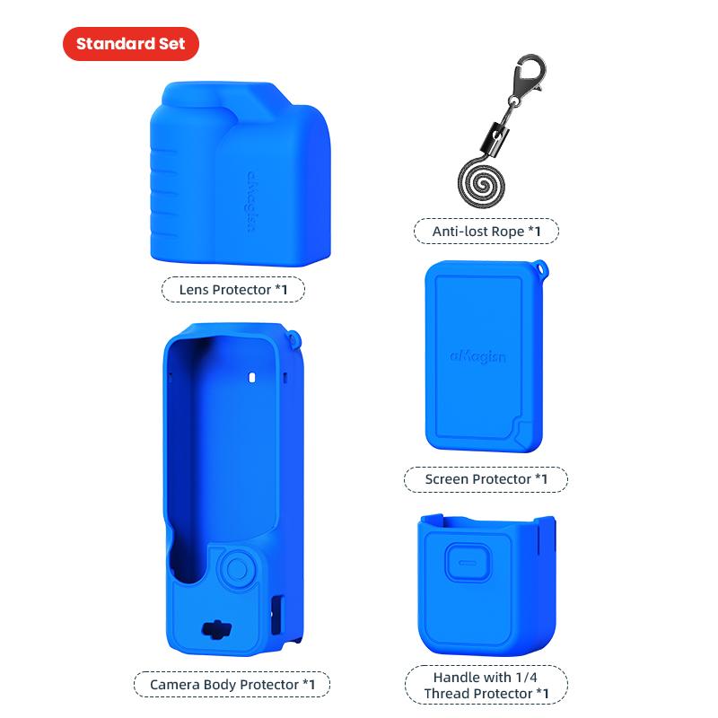 

Силиконовый защитный чехол для DJI Osmo Pocket 3, всесторонняя защита, чехол для защиты от потери троса для аксессуаров Pocket 3