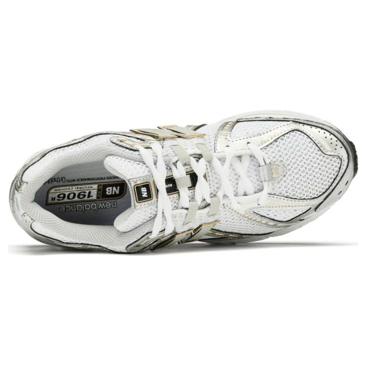 New Balance Herren 1906R Weiß Silber Metallic Unisex Sneaker Rain-Cloud M1906RI
