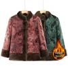 Women's Fur-lined Double-sided Winter Coat for Middle-aged & Elderly - Chinese Style, Warm Velvet