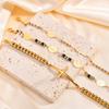 Muslim Stainless Steel Bracelets Cross Beaded Three-color Round Bead Our Lady Bracelet for Women Girls Islam Jewelry Gifts