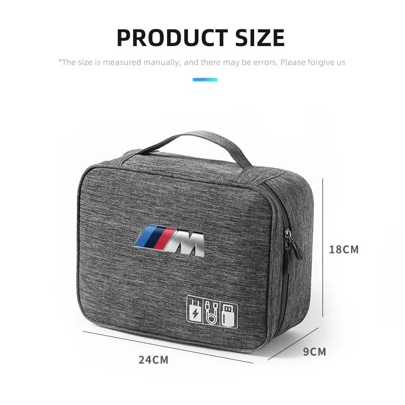 Digitale Aufbewahrungstasche Reise-Kabel-Organizer Für BMW M E46 E90 E60 F10 F30 E39 E36 F20 E87 G30 E92 E91 Auto-Innenzubehör