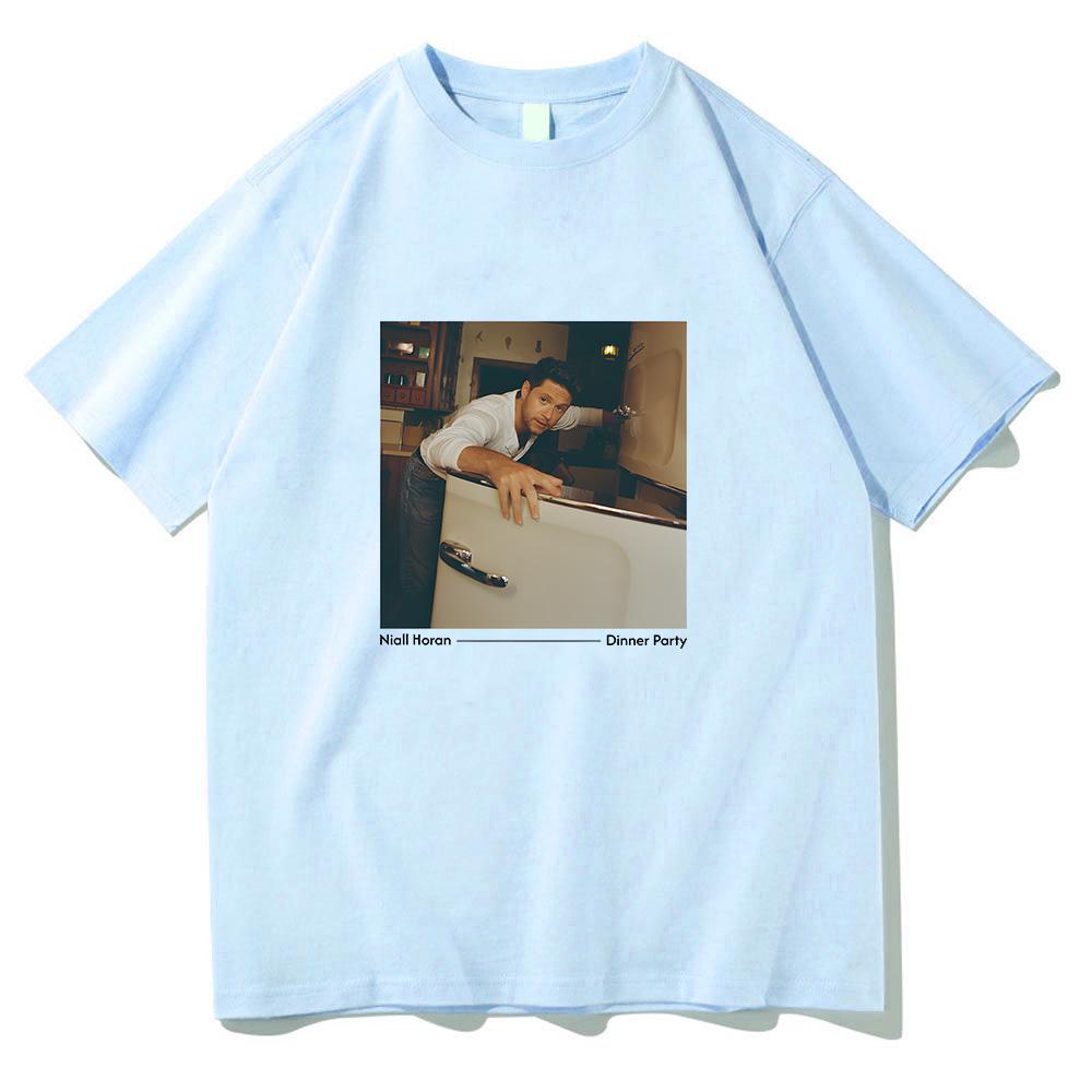 Dinner Party Photo Tee Niall Horan New Album Dinner Party Tshirt Men Fashion High Quality Cotton Clothe Summer Unisex Casual Top