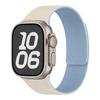 Compatible with Apple Watch Bands Series 1-11/Ultra 1-3/SE3 Lychee Pattern Soft Magnetic Silicone Strap.