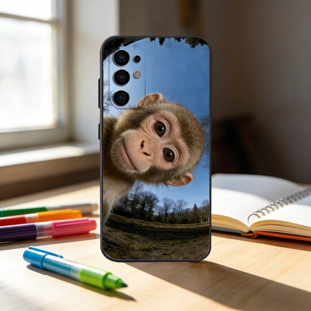 m-Monkey abstract Funny    Phone Case For Samsung S25,S24,S21,S22,S23,S30,Ultra,S20,Plus,Fe,Note,10,9,5G Black Cover
