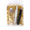 100Pcs 6mm/8mm/10mm Metal Grommets Kits Eyelet Punch Set Metal Eyelets and Grommet Sets for Leathers/Fabric/Belt/Shoes