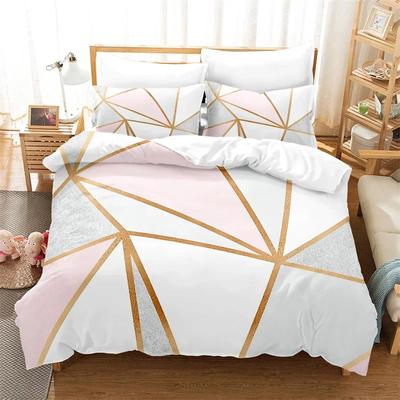 Modern Marble Duvet Cover King Queen Twin Size For Girls Teens Geometric Pattern Comforter Cover Microfiber Abstract Bedding Set
