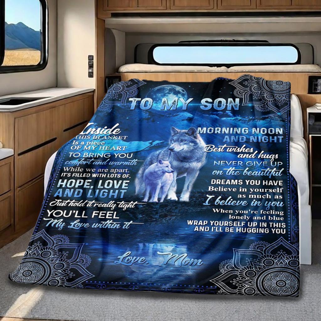 Love Blanket Grandson Plush Blanket Soft Comfortable All Seasons Perfect Sofa Office Naps Outdoor Travel Makes Great Gift