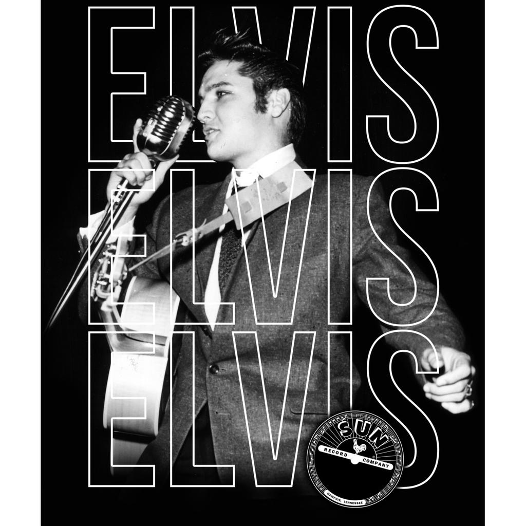 Amplified Unisex triko pro dospělé s trojitým logem Sun Records a Elvis