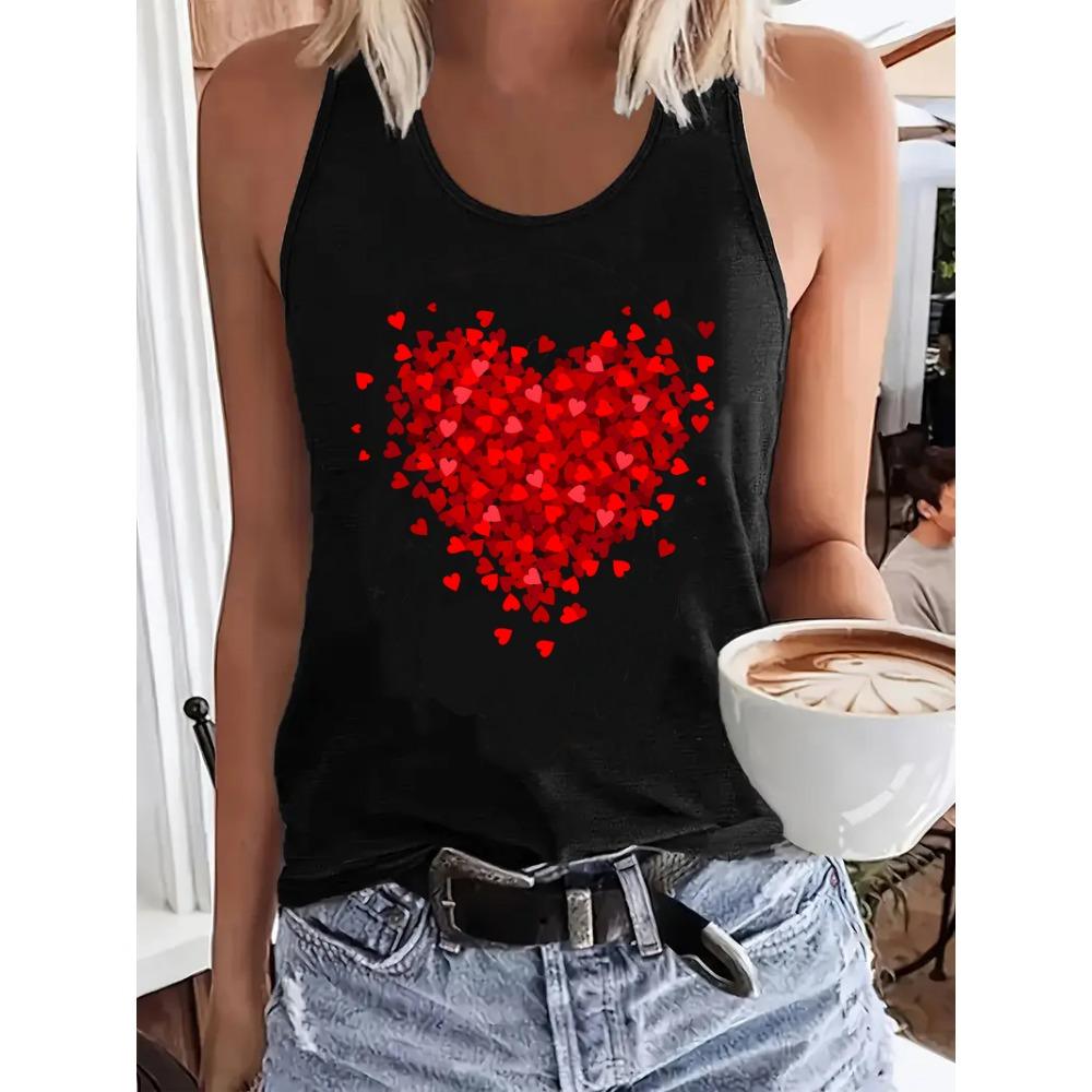 Women s sleeveless round neck casual top with vest pattern S