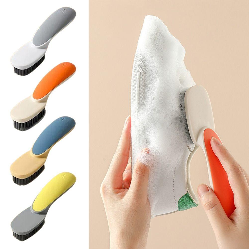 New Multipurpose Cleaning Brush Long Handle Durable Shoe Brush Soft Bristled Brush Kitchen Bathroom